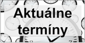 Aktuálne termíny - TOP novinky