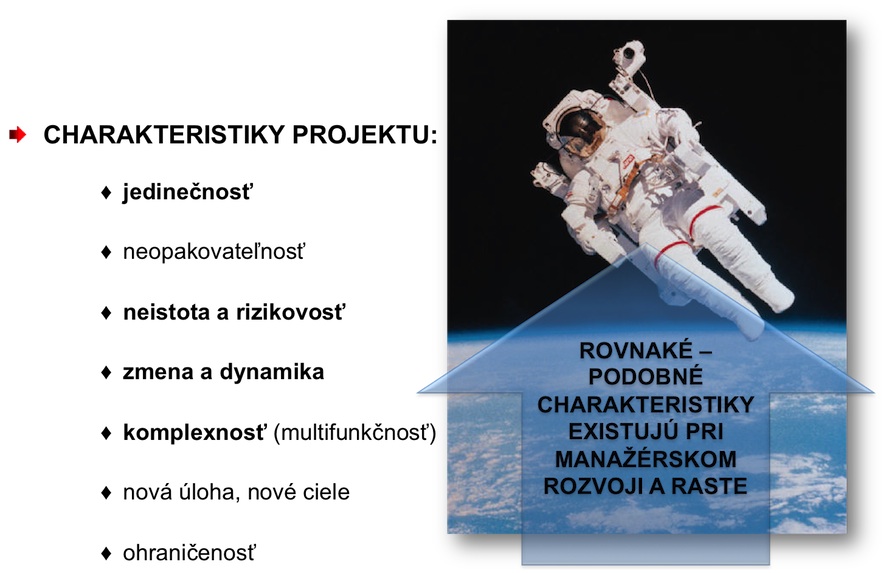 CHARAKTERISTIKY PROJEKTU
