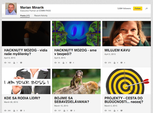 LINKEDIN články a inšpirácie