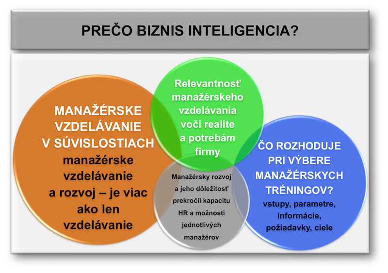 Prečo Biznis Inteligencia v manažérskom vzdelávaní a rozvoji