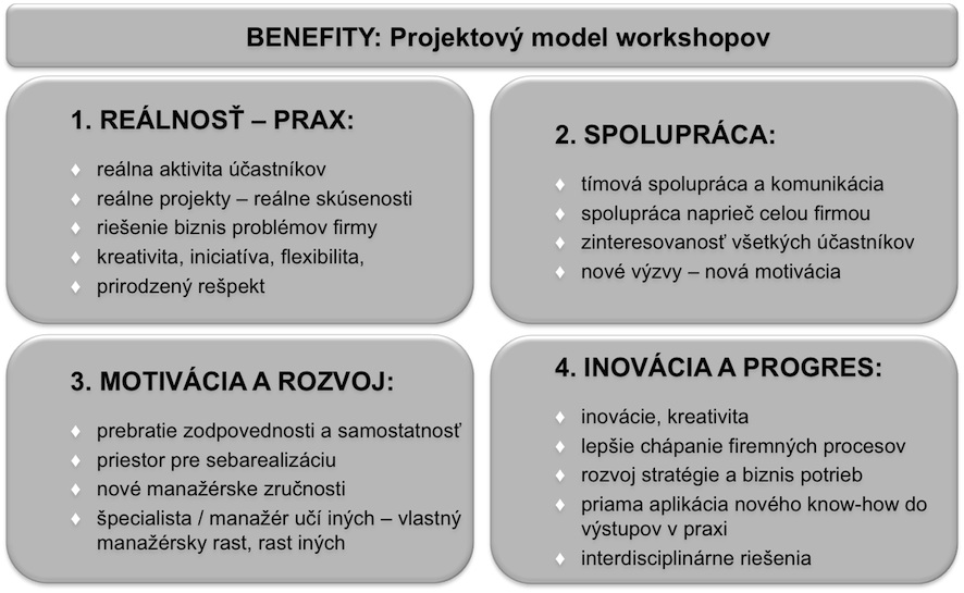 COMM-PASS Projektový model workshopov - benefity