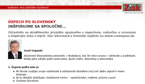 Úspech po slovensky